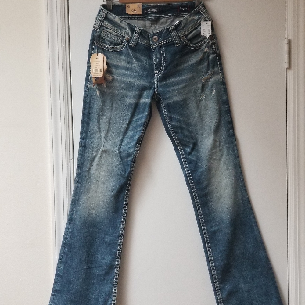 Silver Womens Jeans